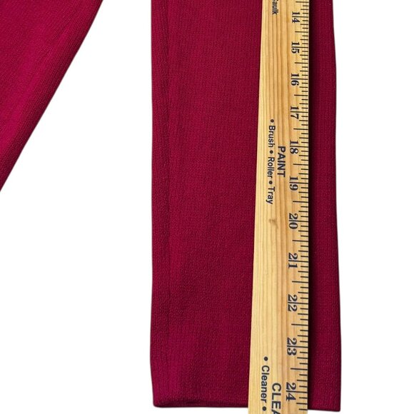 St. John Evening Raspberry Red Knit Jacket Size 10 | Rhinestone Button Blazer - Picture 8 of 10